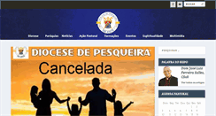 Desktop Screenshot of diocesedepesqueira.com.br