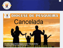 Tablet Screenshot of diocesedepesqueira.com.br